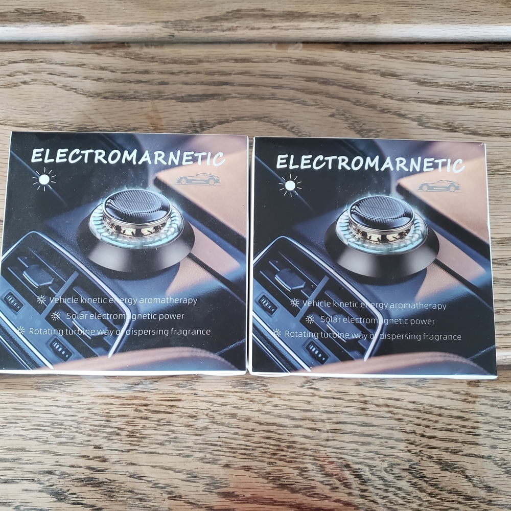 Electromarnetic Car Air Vent Aromatherapy Diffuser - Black